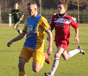 Dreifacher Torschütze - Daniel Pötzsch (re.)