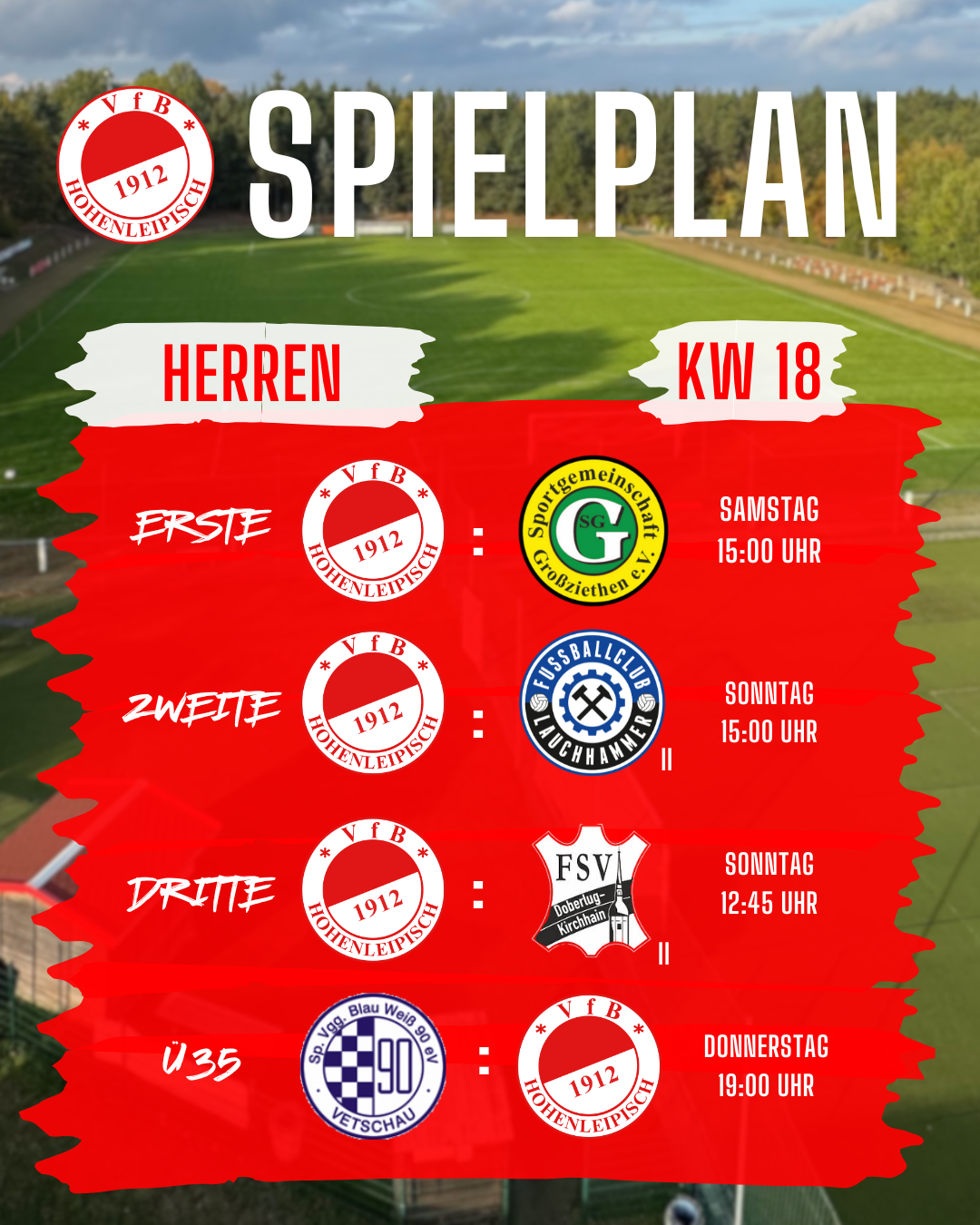 Spielplan KW18