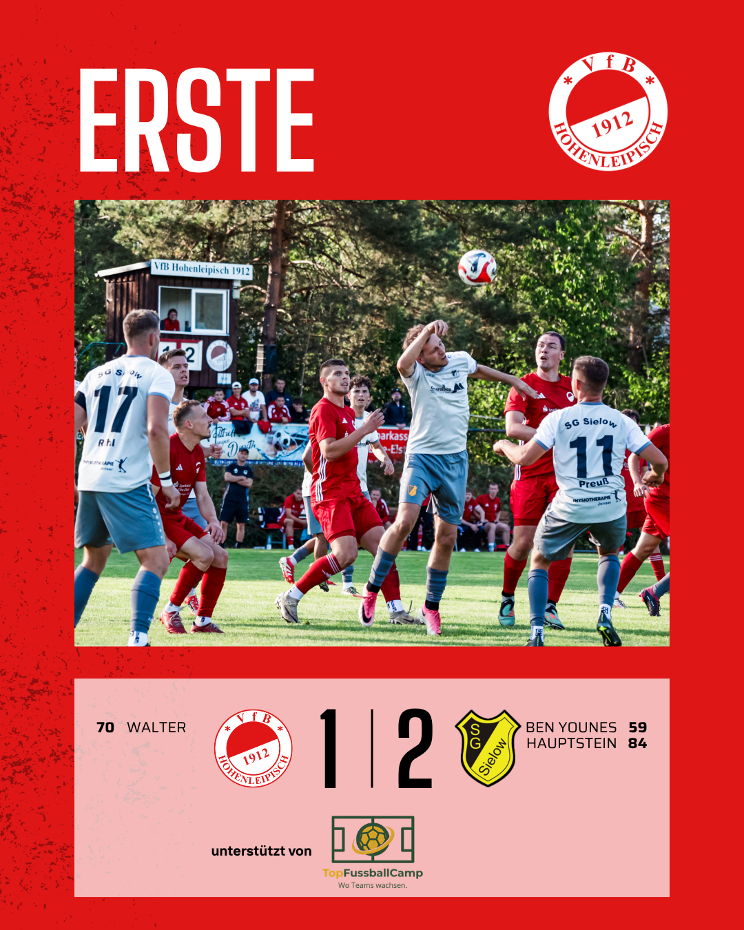ERSTE: VfB : SG Sielow