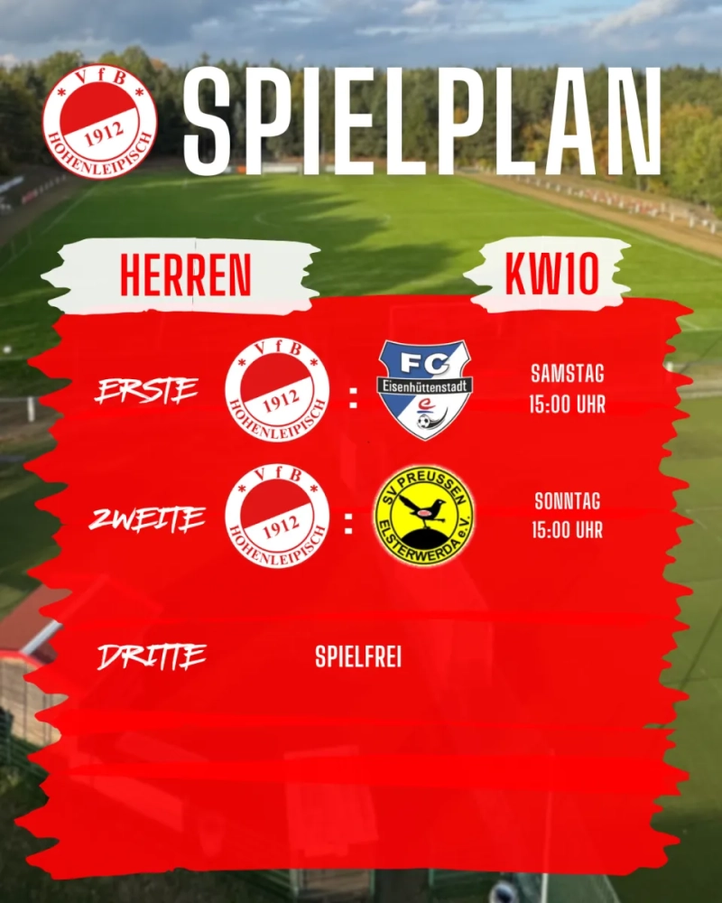 Spielplan KW10