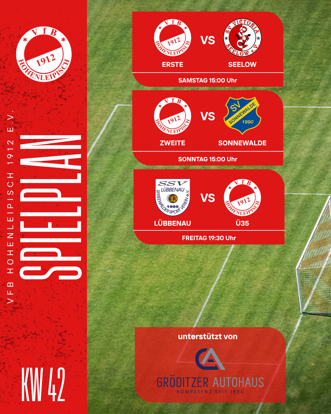 Spielplan KW42 - Männer