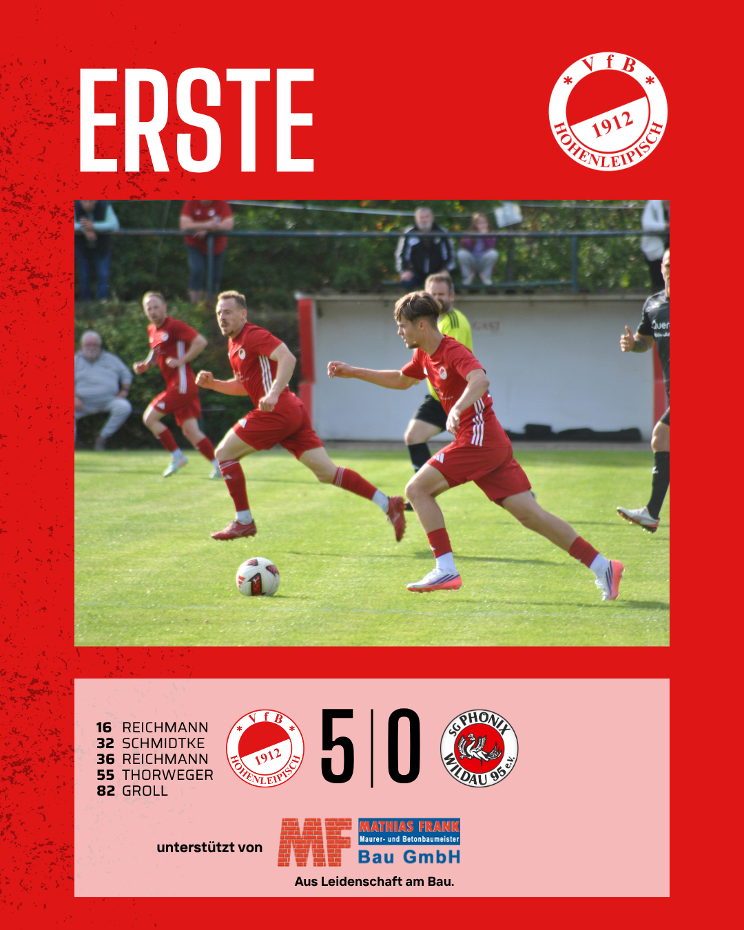 ERSTE: VfB - Phönix Wildau